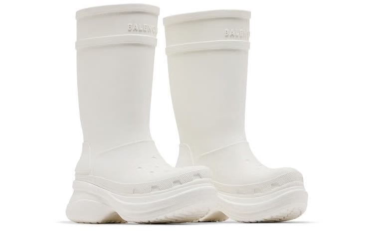 Crocs X Balenciaga Wmns Clog Boot 2.0 'white'