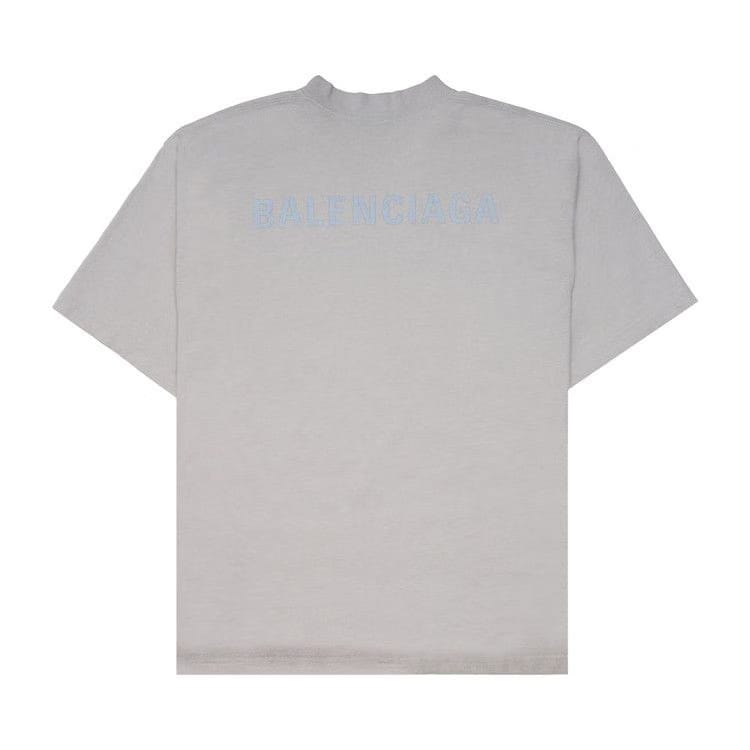 Balenciaga Reflective Logo T-Shirt Off White