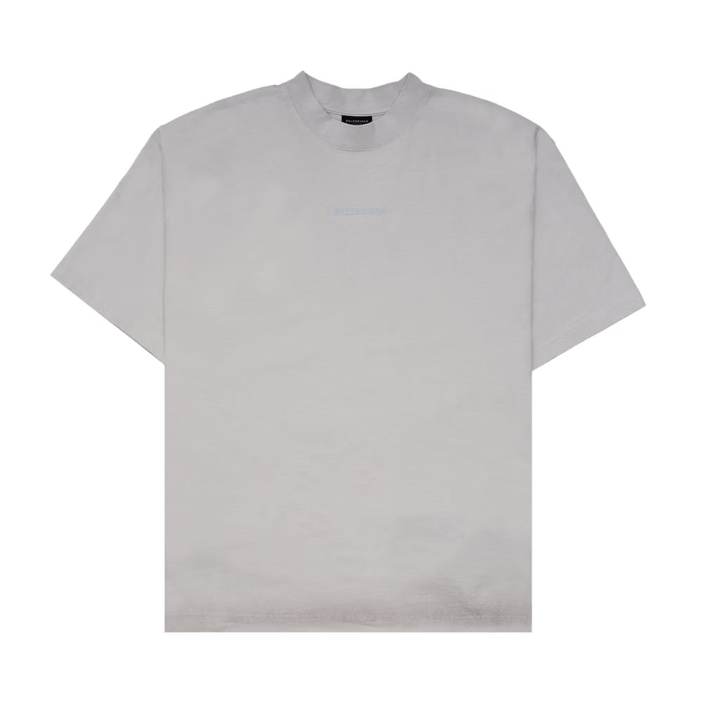 Balenciaga Reflective Logo T-Shirt Off White
