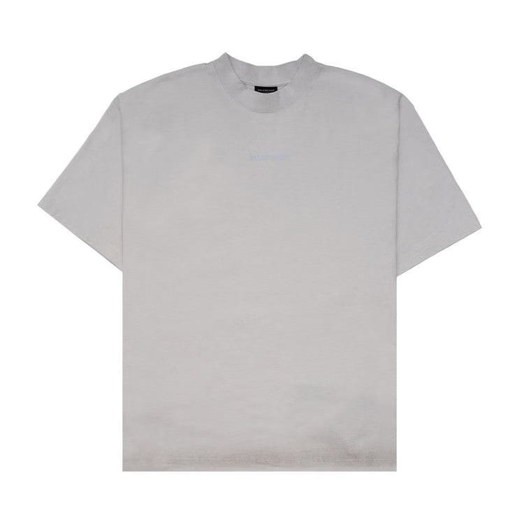 Balenciaga Reflective Logo T-Shirt Off White