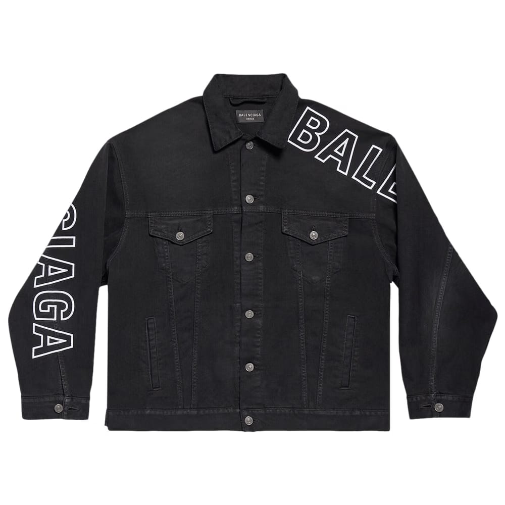 Balenciaga Large Fit Jacket Sun Bleached Black