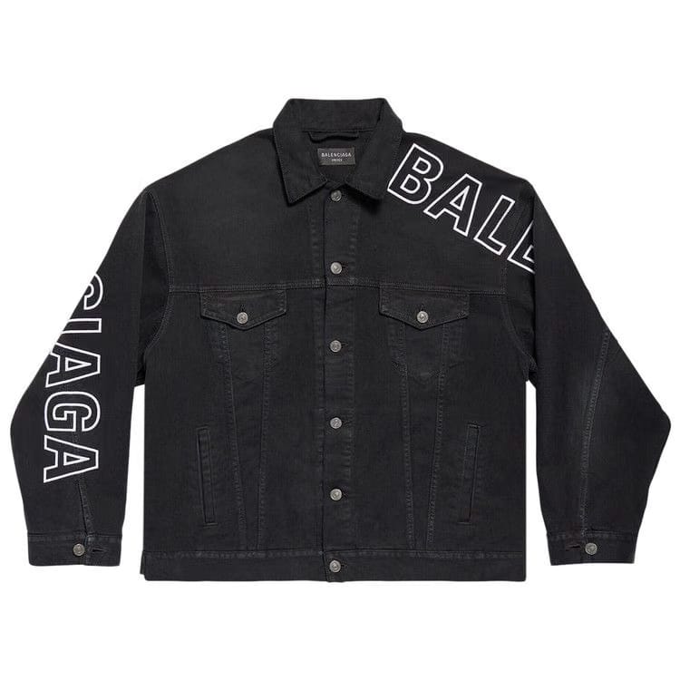 Balenciaga Large Fit Jacket Sun Bleached Black