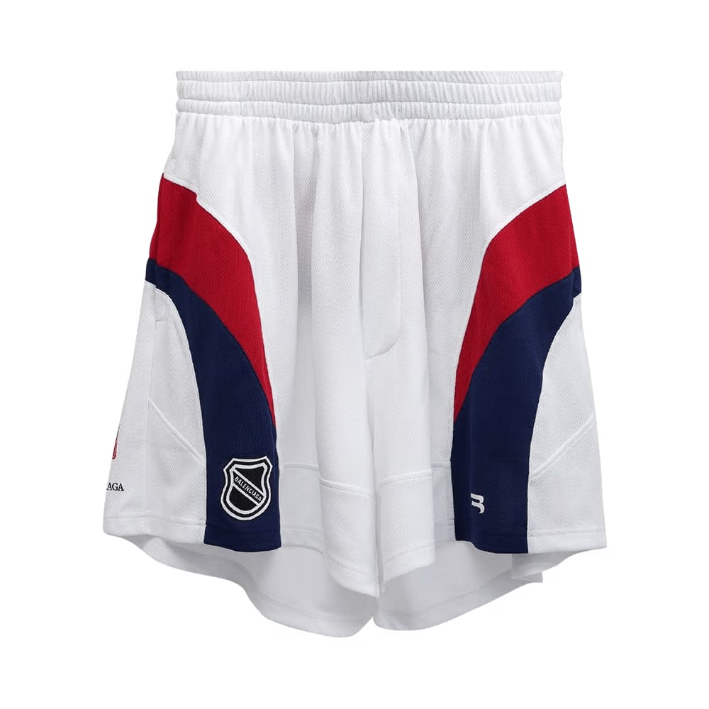 Balenciaga Hockey Shorts White/Red/Ink