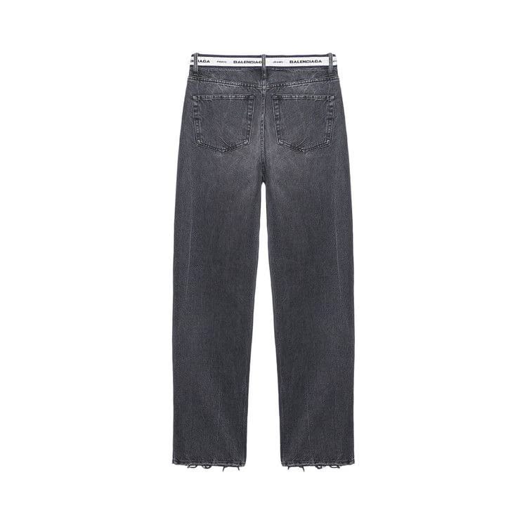 Balenciaga Logo Waistband Pants Black/White