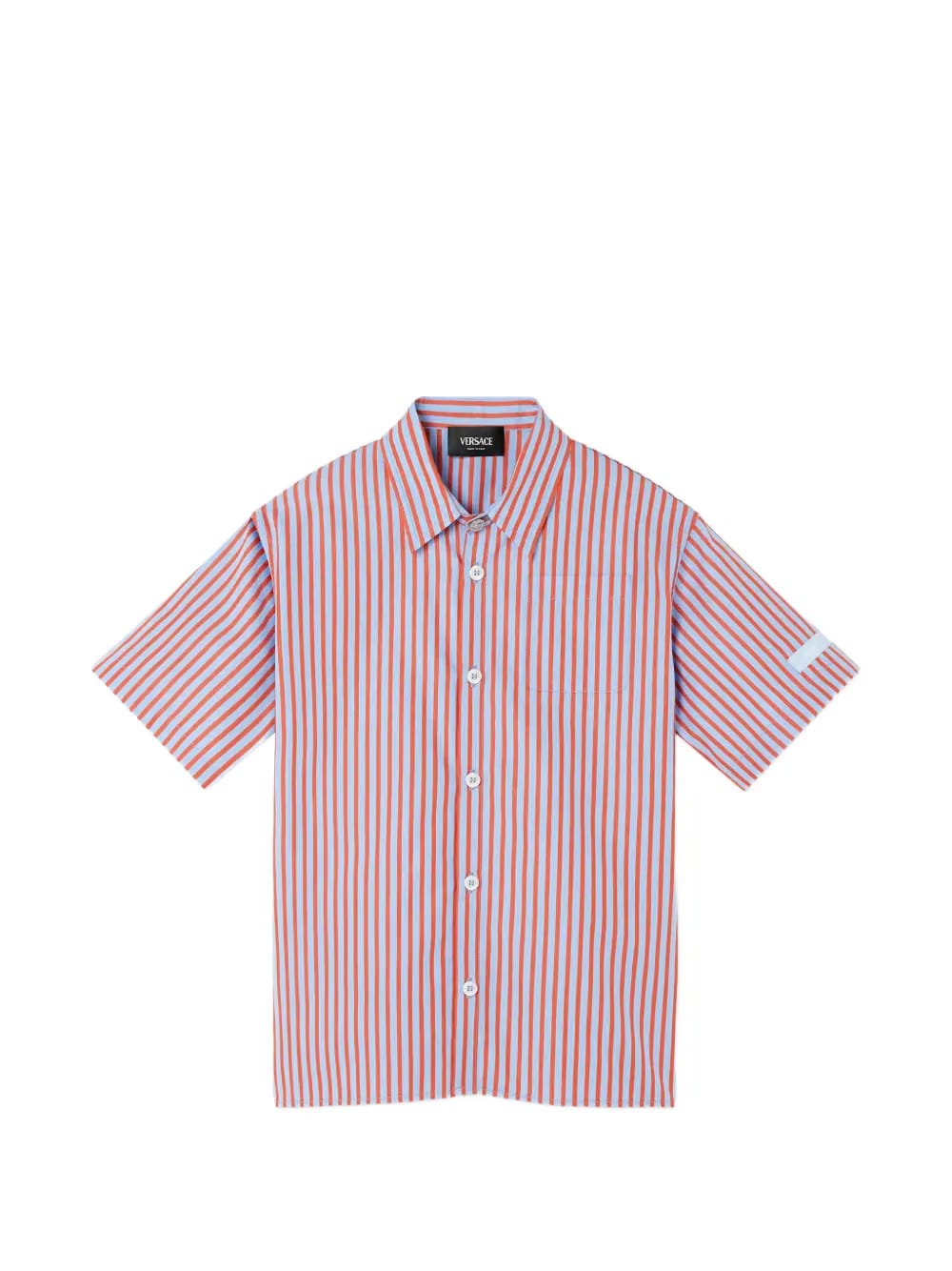 striped cotton-poplin shirt