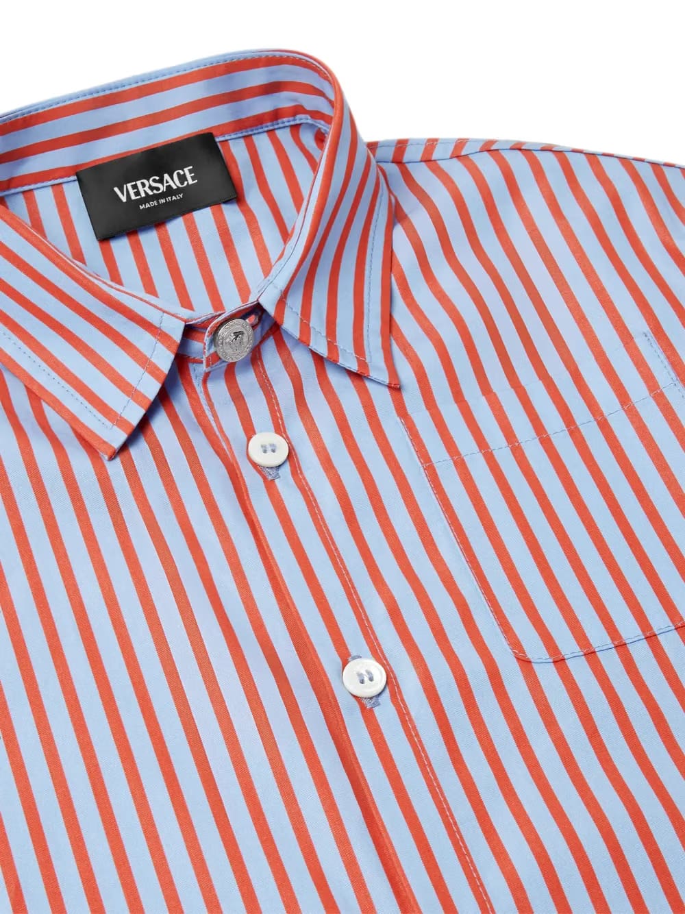 striped cotton-poplin shirt
