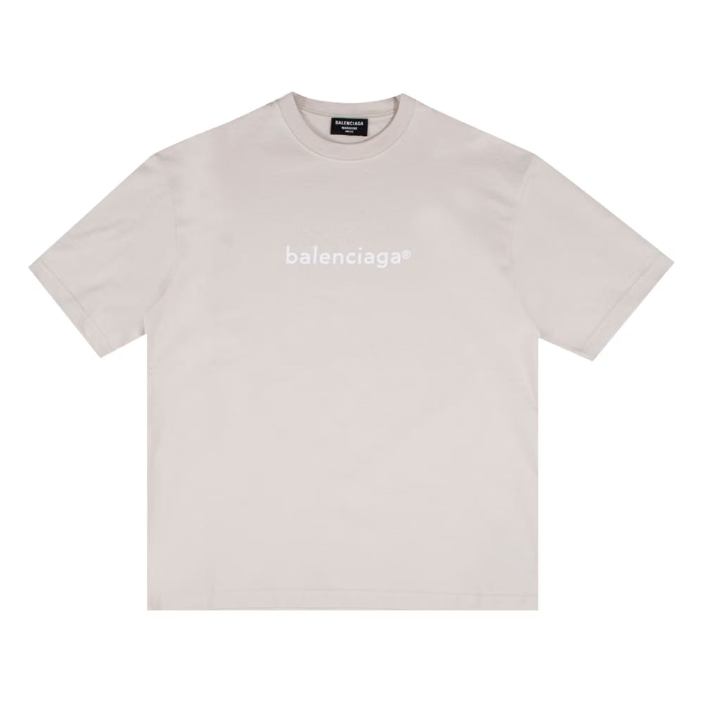 Balenciaga New Copyright T-Shirt Cement Grey/White