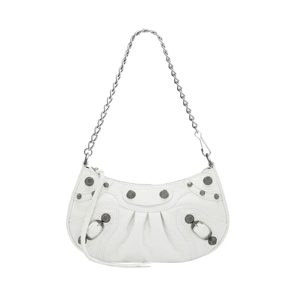 Balenciaga Le Cagole Mini Shoulder Bag Optic White