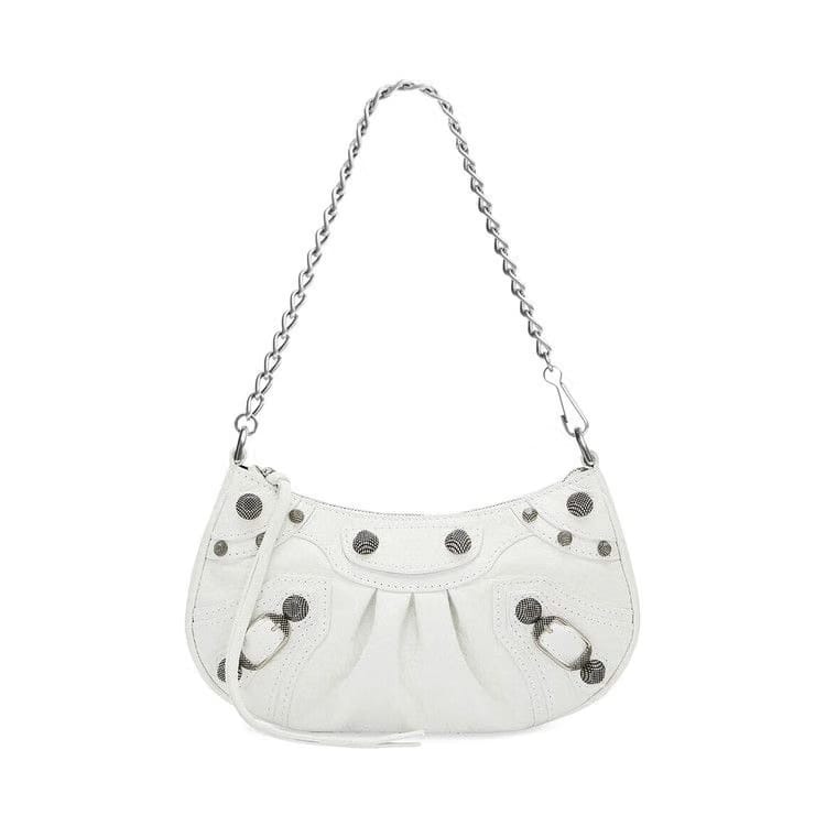 Balenciaga Le Cagole Mini Shoulder Bag Optic White