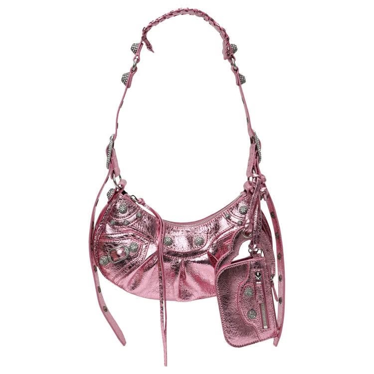 Balenciaga Le Cagole Shoulder Bag XS Met Pink