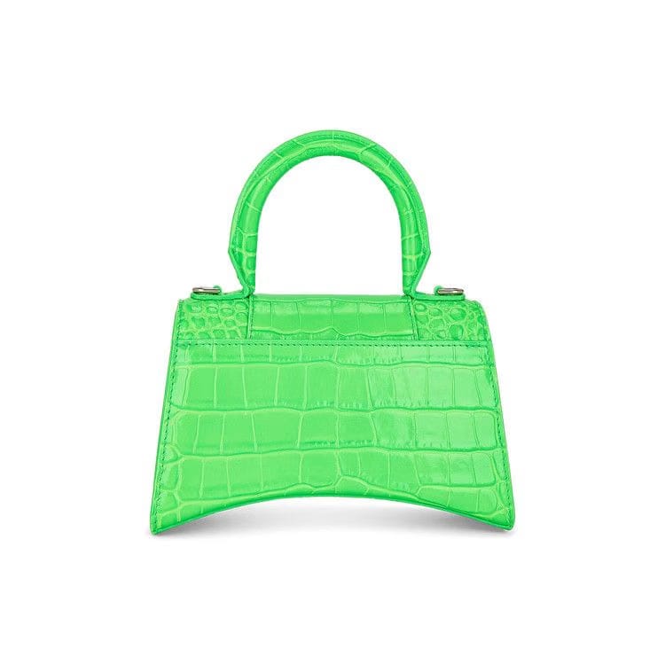 Balenciaga XS Hourglass Top Handle Bag Fluo Green