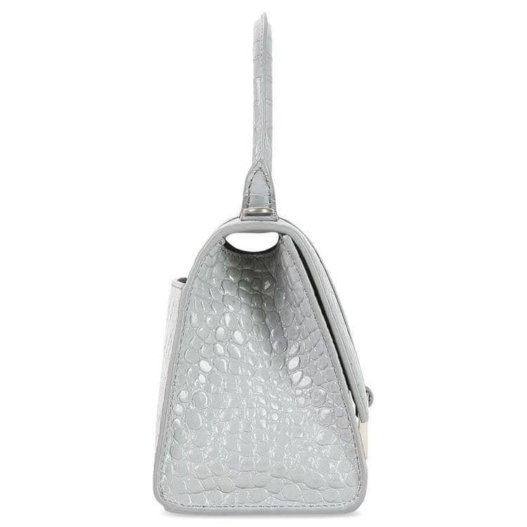 Balenciaga Small Hourlgass Top Handle Bag Grey