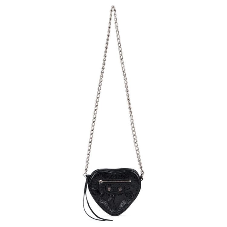 Balenciaga Cagole Heart Mini Bag Black