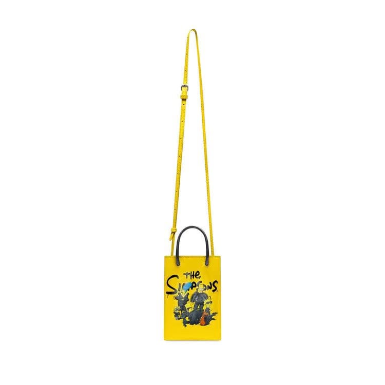 Balenciaga x The Simpsons And 20th Television Mini Shopping Bag Yellow