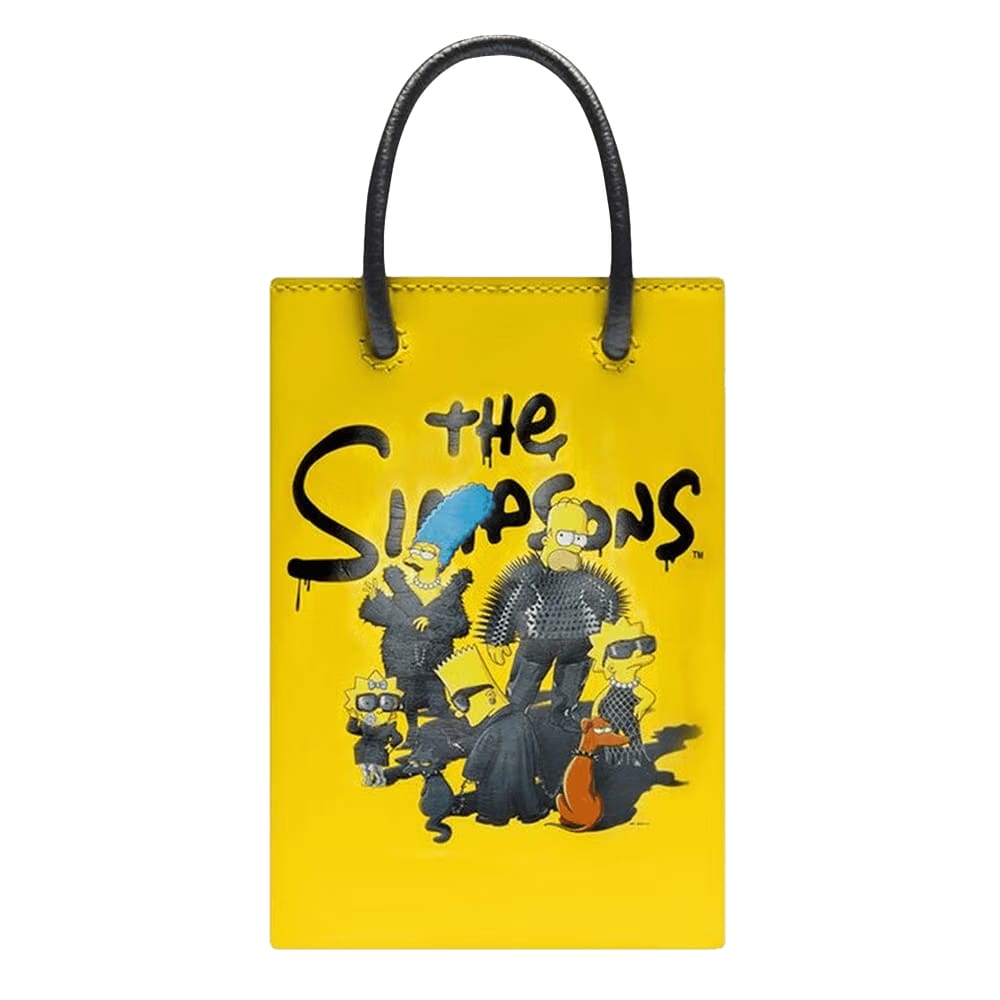 Balenciaga x The Simpsons And 20th Television Mini Shopping Bag Yellow