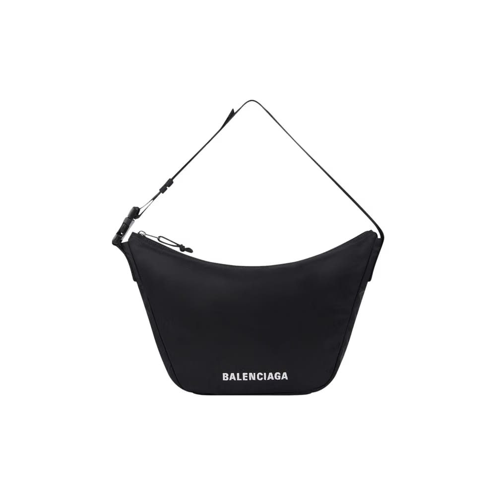 Balenciaga Wheel Logo Beltpack Black/White