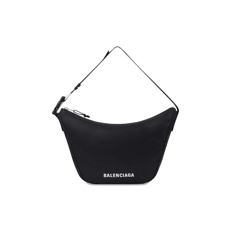 Balenciaga Wheel Logo Beltpack Black/White