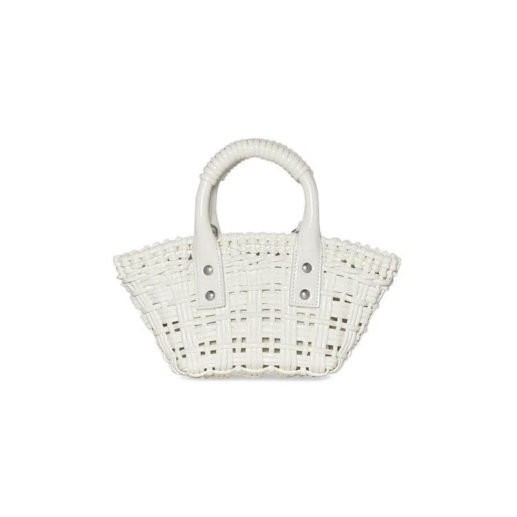 Balenciaga Bistro XXS Basket With Strap Optic White