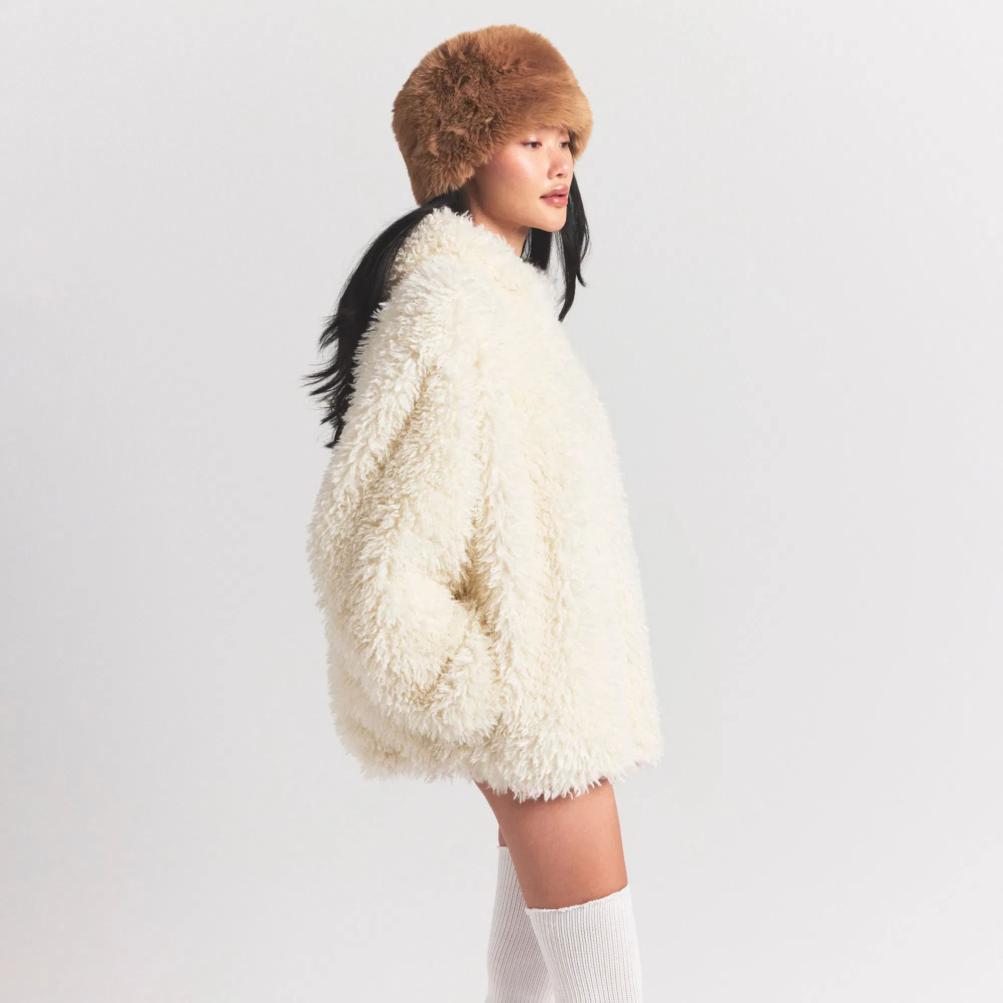 Faux Fur Hoodie