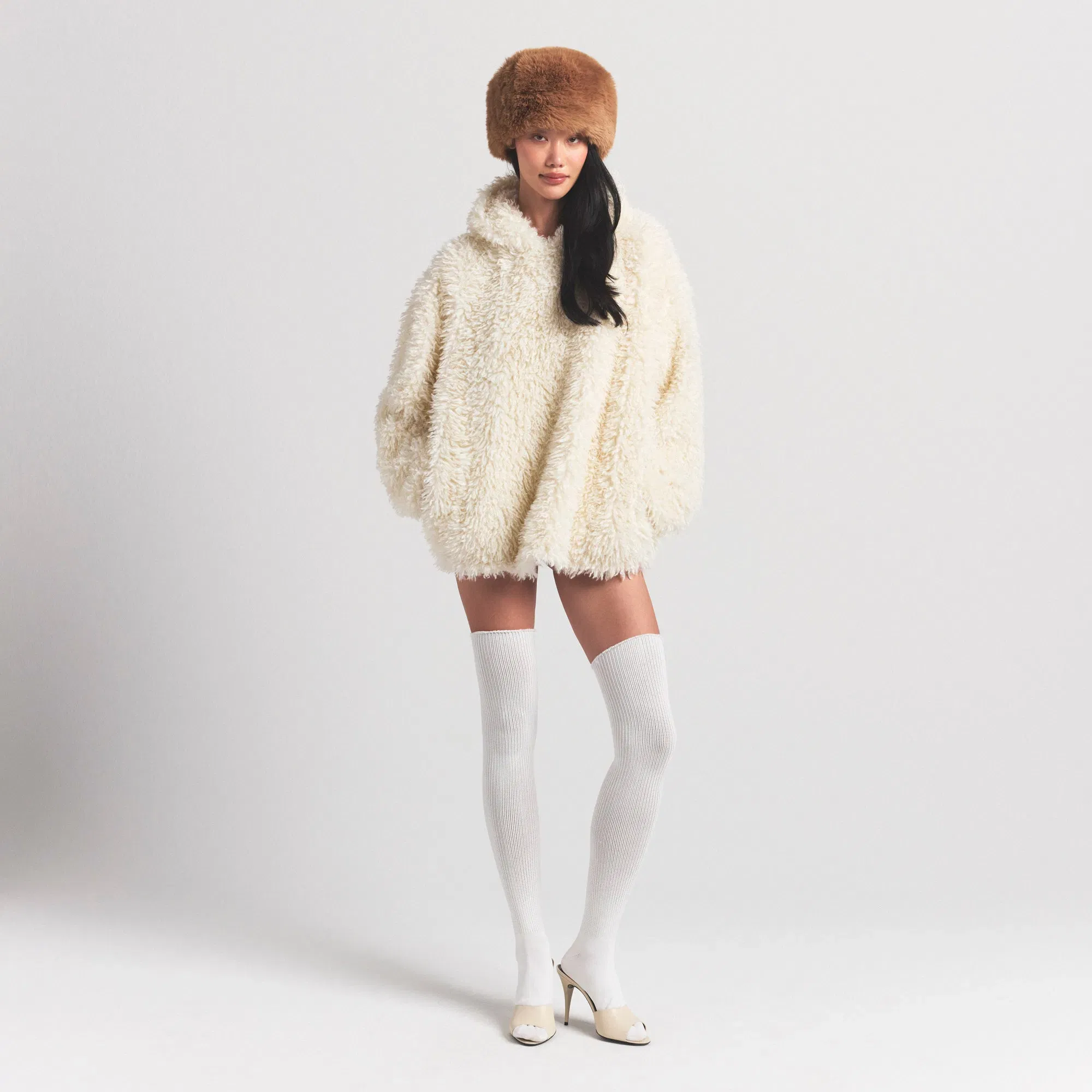 Faux Fur Hoodie