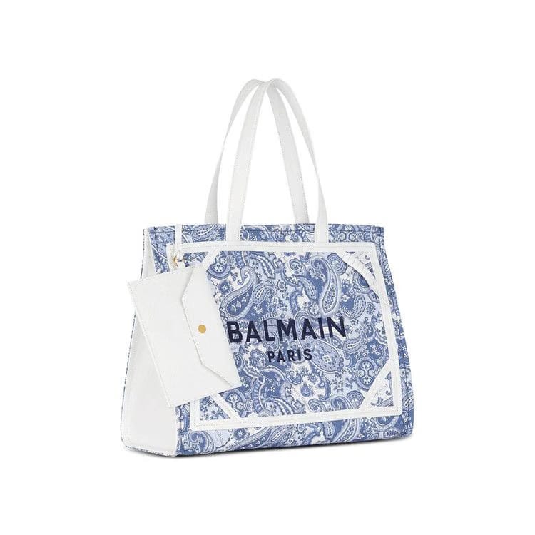 Balmain B-Army 42 Tote Bag Pale Blue