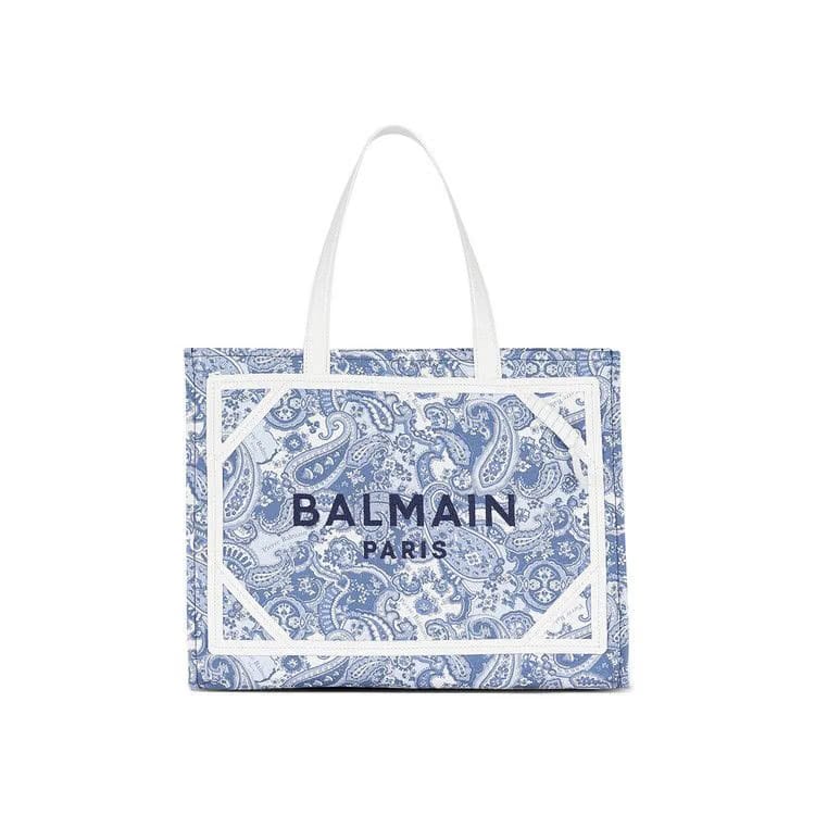 Balmain B-Army 42 Tote Bag Pale Blue