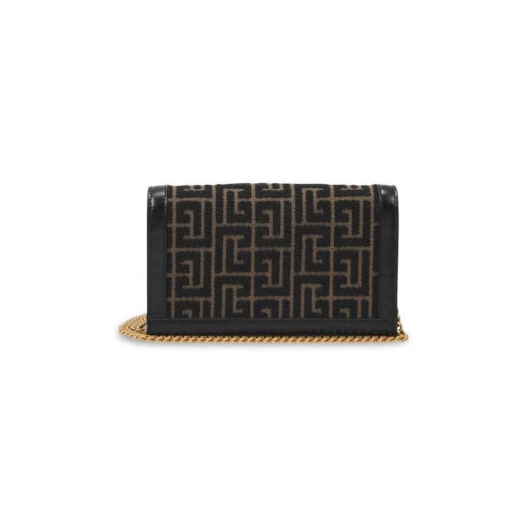 Balmain 1945 Mini Bag Khaki Monogram