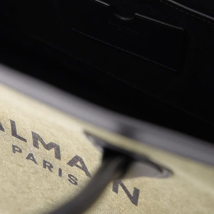 Balmain B-Army Bag 42 Khaki Canvas