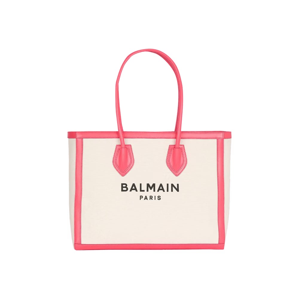 Balmain B-Army 42 Tote Neutral/Salmon Pink