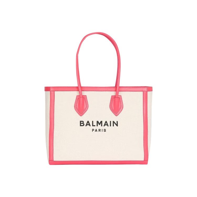 Balmain B-Army 42 Tote Neutral/Salmon Pink