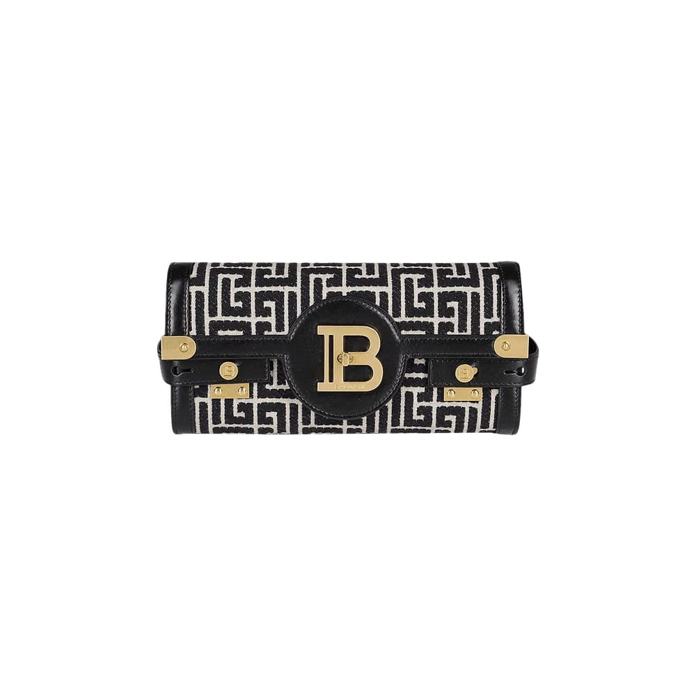 Balmain B-Buzz 23 Bag Monogram Jacquard Canvas