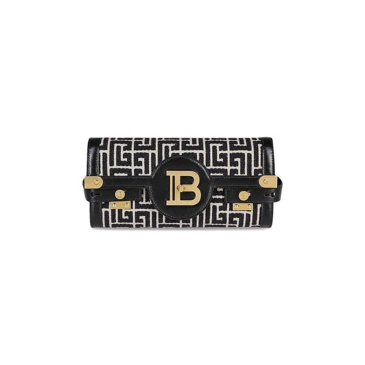 Balmain B-Buzz 23 Bag Monogram Jacquard Canvas