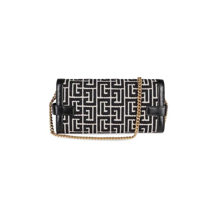 Balmain B-Buzz 23 Bag Monogram Jacquard Canvas