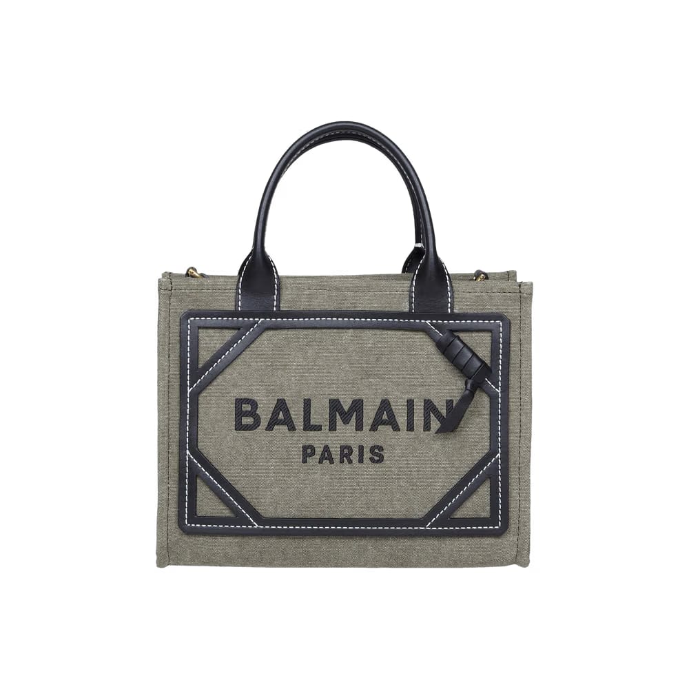 Balmain B-Army Small Tote Bag Khaki/Black