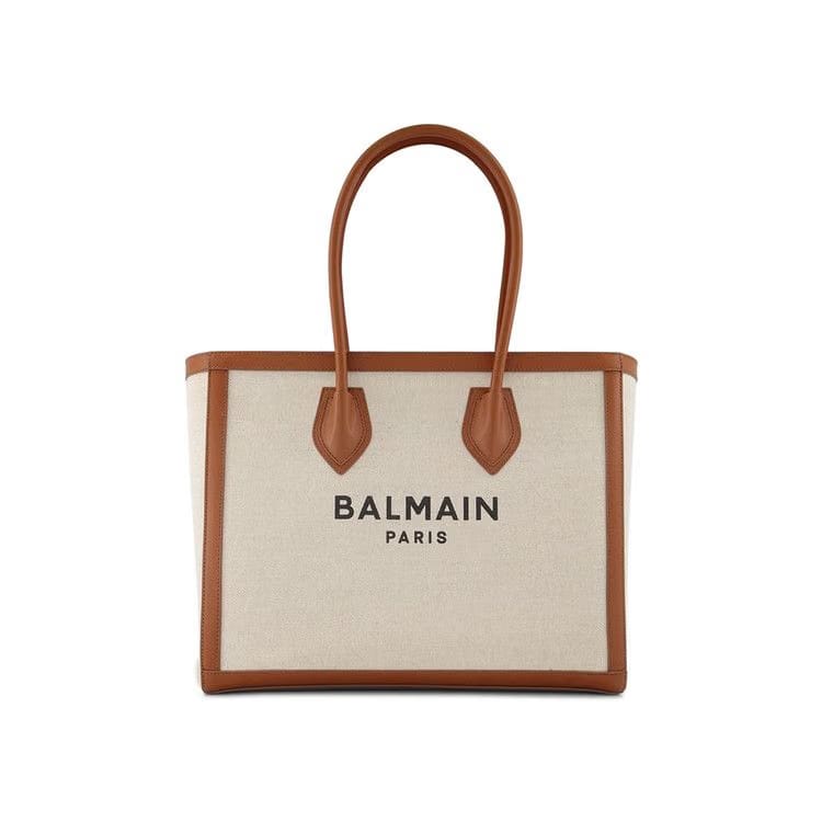 Balmain B-Army Bag 42 Beige Canvas