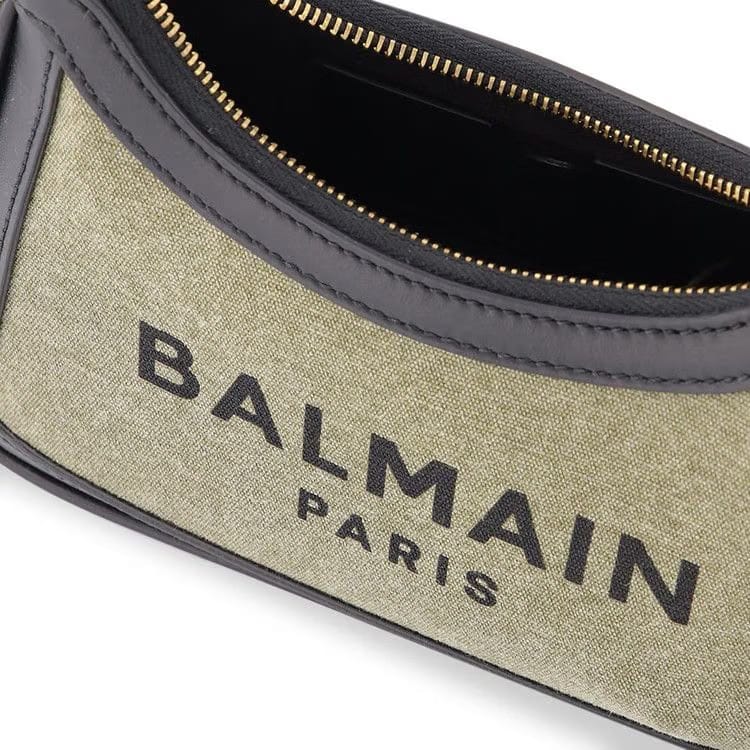 Balmain B-Army Bag Khaki Canvas