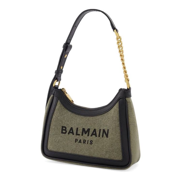 Balmain B-Army Bag Khaki Canvas