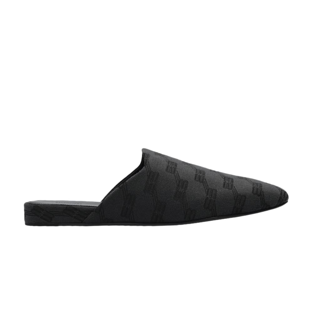 Balenciaga Cosy BB Mule All Over Logo - Grey Black