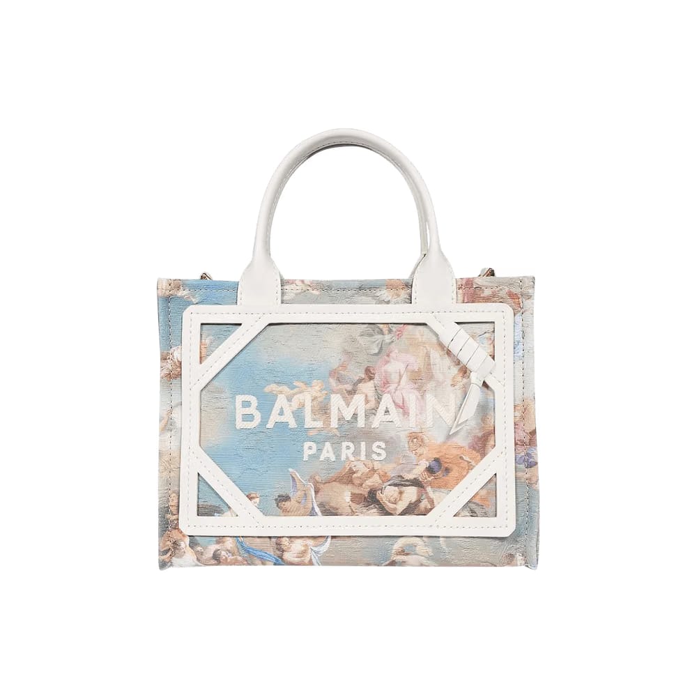 Balmain B-Army Sky Printed Tote Bag Multicolor
