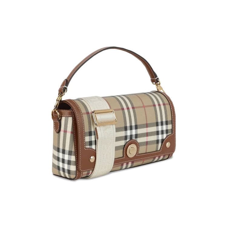 Burberry Top Handle Note Bag Briar Brown