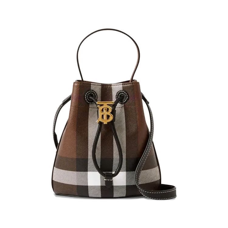 Burberry Mini Drawstring Bag Birch/Brown