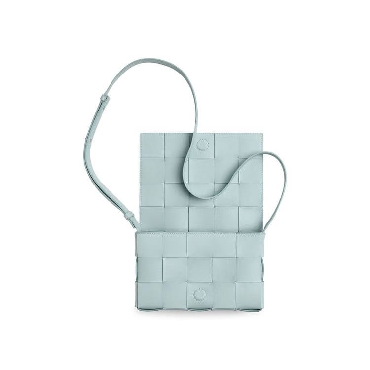 Bottega Veneta Padded Cassette Bag Teal Washed/Silver