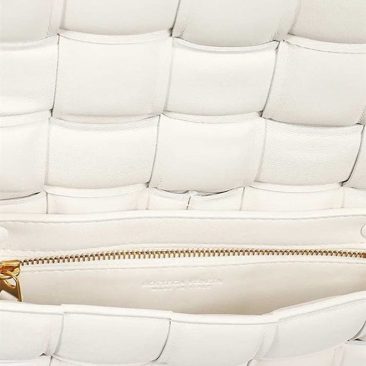 Bottega Veneta Small Padded Cassette White/Gold