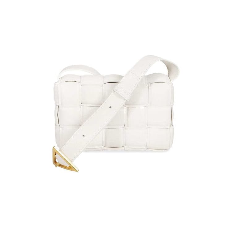 Bottega Veneta Small Padded Cassette White/Gold