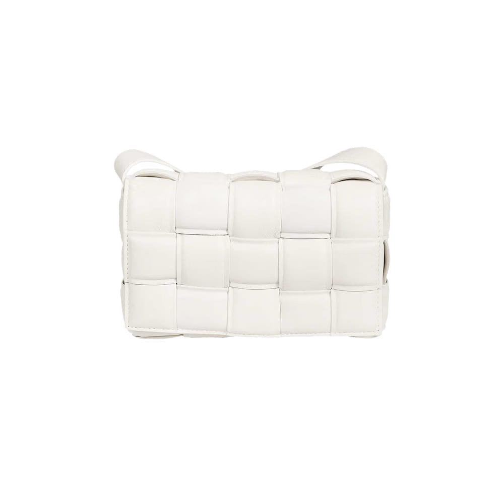 Bottega Veneta Small Padded Cassette White/Gold