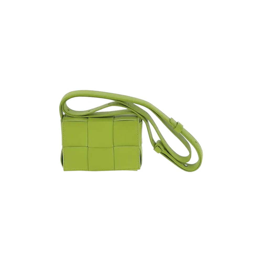 Bottega Veneta Mini Cassette Bag Acid Kiwi/Silver