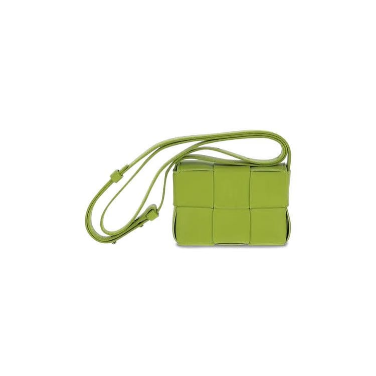 Bottega Veneta Mini Cassette Bag Acid Kiwi/Silver