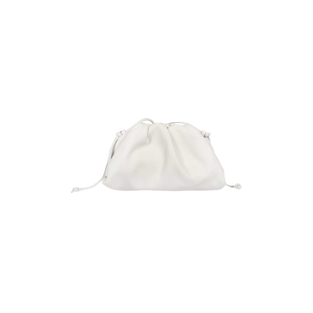 Bottega Veneta Mini Pouch Bag Chalk/Gold
