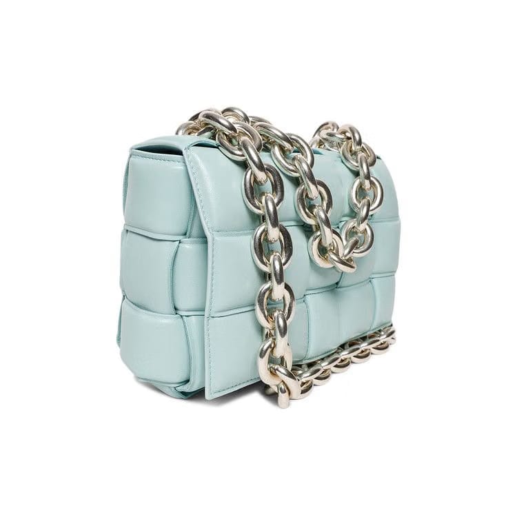 Bottega Veneta The Chain Cassette Bag Spearmint/Silver