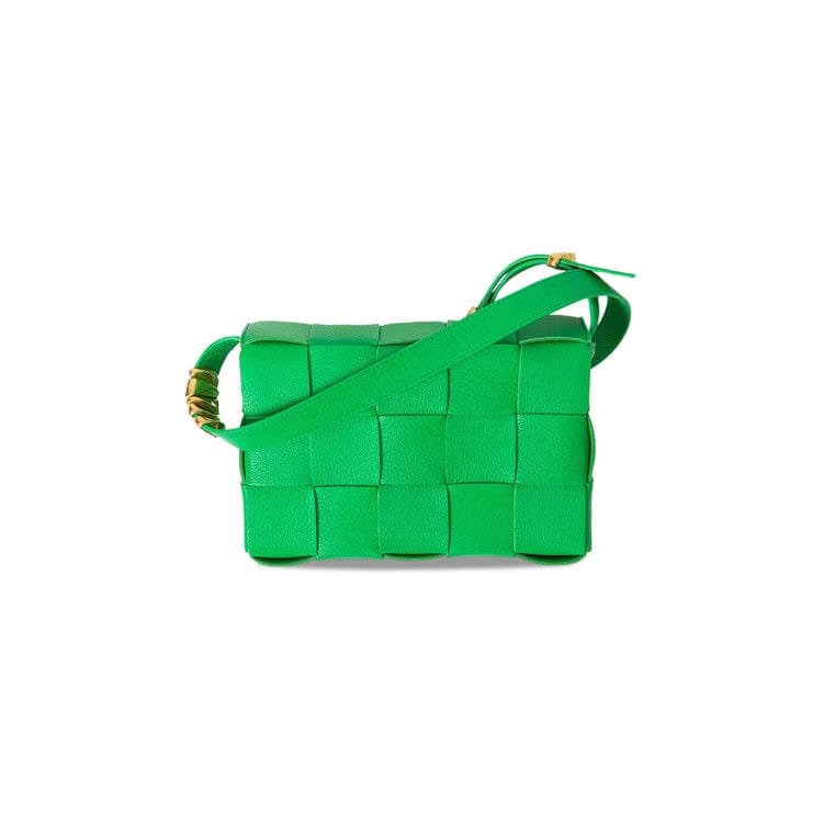 Bottega Veneta Cassette Shoulder Bag Parakeet/Gold